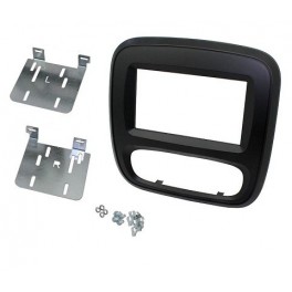 Kit 2 DIN OPEL VIVARO 2014- NOIR AVEC CLIMATION MANUELLE
