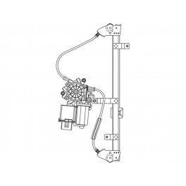 MECANISME PEUGEOT 307 SW 02/2002- 4P ARRIERE DROIT AVEC MOTEUR CONFORT