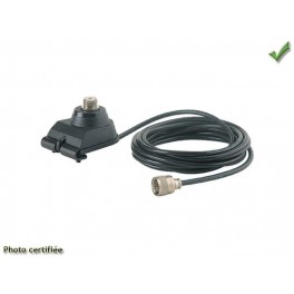 SUPPORT ANTENNE CB DE COFFRE EMBASE PL AVEC CABLE 4M LS11