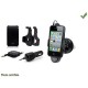 SUPPORT VENTOUSE POUR IPHONE3G ET 4G AVEC CABLE DE RECHARGE