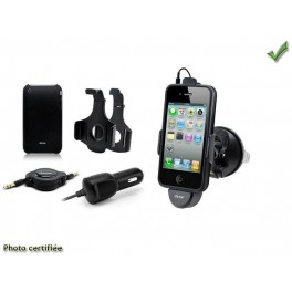 SUPPORT VENTOUSE POUR IPHONE3G ET 4G AVEC CABLE DE RECHARGE