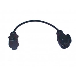 PRISE ADAPTATEUR POUR ATTELAGE AVEC CABLE 13 BROCHES / 7 BROCHES