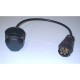 PRISE ADAPTATEUR POUR ATTELAGE AVEC CABLE 7 BROHES / 13 BROCHES