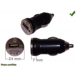 PRISE ALLUME CIGARE MALE 12/24V - USB FEMELLE 1A
