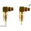 RACCORDS RCA FEM/MALE ANGLE COUDE 2 PIECES