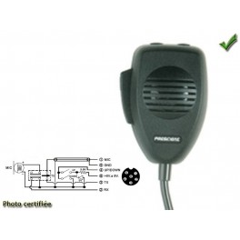 MICRO CB 6 BROCHES DNC518 COMPACT avec UP/DOWN pour PRESIDENT