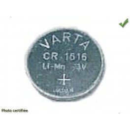 PILE CR 1616 LITHIUM 3V DIAM 16X1.6 VENDU PAR 5 (TELECOMMANDE GEMINI)