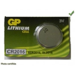 PILE CR 2016 LITHIUM 3V DIAM 20 X1.6 VENDU PAR 5