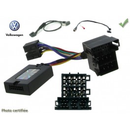 CDE AU VOLANT JVC POUR VOLKSWAGEN CROSS FOX 2005- ISO MINI-ISO