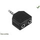 ADAPTATEUR JACK STEREO MALE 3.5mm EN 2 JACK STEREO FEMELLE 3.5mm