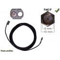 ADAPTATEUR D ANTENNE GSM/GPS FME/M - FAKRA DOUBLE/M POUR OPEL long 6M