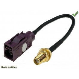 ADAPTATEUR D ANTENNE GSM/GPS SMA/F - FAKRA/F VIOLET