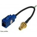 ADAPTATEUR D ANTENNE GSM/GPS SMA/F - FAKRA/F BLEU