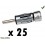 ADAPTATEUR D ANTENNE DIN MALE ISO FEMELLE PACK DE 25 VRAC