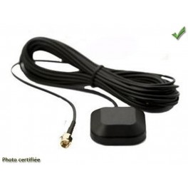 ANTENNE GPS MINI MAGNETIQUE AMPLIFIE 3.5M RG174 SMB FEMELLE VDO