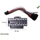 CABLE SPECIFIQUE AUTORADIO ISO SONY 16pins 30x13mm CDX MDX XRC