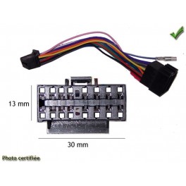 CABLE SPECIFIQUE AUTORADIO ISO SONY 16pins 30x13mm CDX MDX XRC