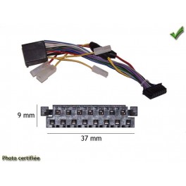 CABLE SPECIFIQUE AUTORADIO ISO SONY 15pins 37x9mm CDX XRU
