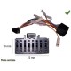 CABLE SPECIFIQUE AUTORADIO ISO ALPINE 16pins 22x10mm CDA CDE CDM CTM TDA TDM