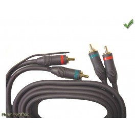 CABLE SIGNAL RCA 1,50m MALE MALE