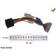 CABLE SPECIFIQUE AUTORADIO ISO PIONEER 15pins 53x6mm KEHP MEHP KEXP