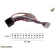 CABLE SPECIFIQUE AUTORADIO ISO PIONEER 12pins 42x6mm KEH KEHM KEHP
