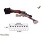 CABLE SPECIFIQUE AUTORADIO ISO PIONEER 8pins 29x7mm KE KEH