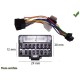 CABLE SPECIFIQUE AUTORADIO ISO PANASONIC 16pins 29x12mm CQRD CQDFX