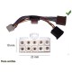 CABLE SPECIFIQUE AUTORADIO ISO PHILIPS 10pins 23x10mm