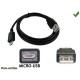 CABLE USB MALE - PRISE MICRO USB MALE