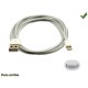 CABLE USB MALE - PRISE APPLE IPOD IPHONE 5 IPAD3 usb 1000mA max