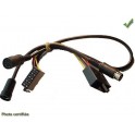 CABLE SPECIFIQUE CD-AUTORADIO MERCEDES C E - ALPINE CHAS604 607 614 2*20CM