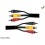 CABLE AUDIO VIDEO RCA 3m MALE MALE STANDARD