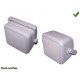 HAUT-PARLEUR D100 2 VOIES 80W EN BOX BLANCHE AVEC PIED (paire)