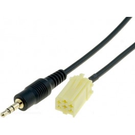 FAISCEAU ENTREE AUX JACK3.5 AUTORADIO ALFA FIAT LANCIA MINI-ISO JAUNE