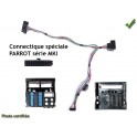 FAISCEAU KIT MAIN LIBRE CITROEN PEUGEOT 2004- SANS AMPLI JBL  AVEC CONNECTEUR DIRECT CENTRAL MKI OU BURY