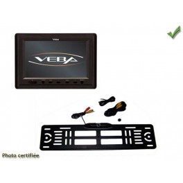 KIT CAMERA DE RECUL VIDEO COULEUR MONITEUR 12V PLAQUE IMMATRICULATION