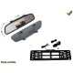 KIT CAMERA DE RECUL VIDEO DANS RETROVISEUR 4.5 POUCE SUR PLAQUE IMMATRICULATION