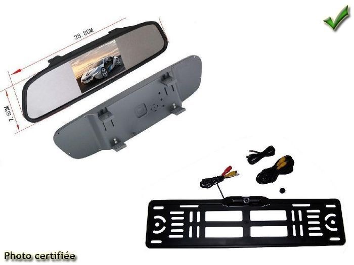 Support Caméra De Recul Pour Plaque D'Immatriculation Citroën C2 C3 C4 C5 C6 C8 - 9