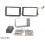 KIT 2 DIN VOLKSWAGEN SKODA SEAT 2005- NOIR LAQUE FINITION PRO