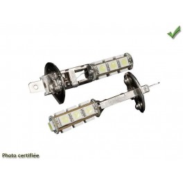 LAMPES ANTI BROUILLARD 18 LED SMD H1 12 VOLTS BLANCHE
