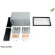 KIT DE MONTAGE UNIVERSEL POUR AURORADIO DOUBLE DIN 100mm