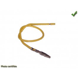 COSSE AVEC FIL MUTE JAUNE POUR CONNECTEUR MINI ISO