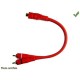CORDON DERIVATIONS EN Y RCA 1 FEMELLE 2 MALES 0.25M PAR 2 PIECES