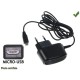 CHARGEUR SECTEUR 220V - CONNECTIQUE MICRO USB POUR TELEPHONE