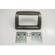 KIT 2 DIN LANCIA YPSILON 2003-2007 GRIS METAL montage avec pattes de fixations