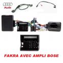 CDE AU VOLANT POUR AUDI A3 2003-2012 - FAKRA AVEC AMPLI BOSE