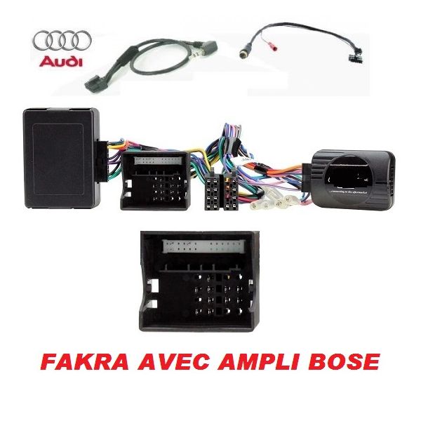 Câble D'Alimentation Avec Amplificateur Audi A3 S3 RS3 2006-2012 - Solution Haut-Parleurs Arrière Bose