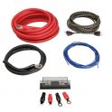 KIT CABLE RCA + CABLE ALIM 35MM2 + PORTE FUSIBLE + FUSIBLE + 4 COSSES