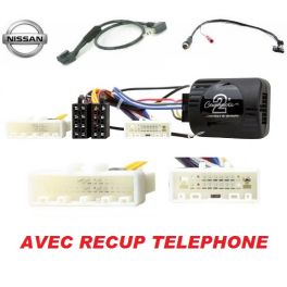 CDE AU VOLANT POUR NISSAN Pathfinder 2013-2017 - AVEC RECUP TELEPHONE